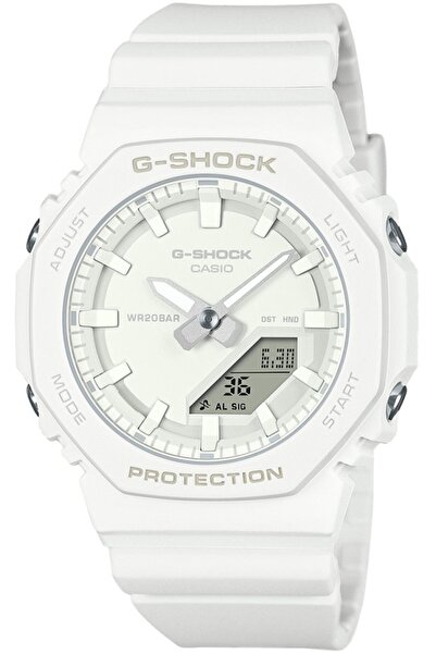 G-SHOCK Ceas de damă GMA-P2100-7AER — alb, sportiv, rezistent la șocuri.
