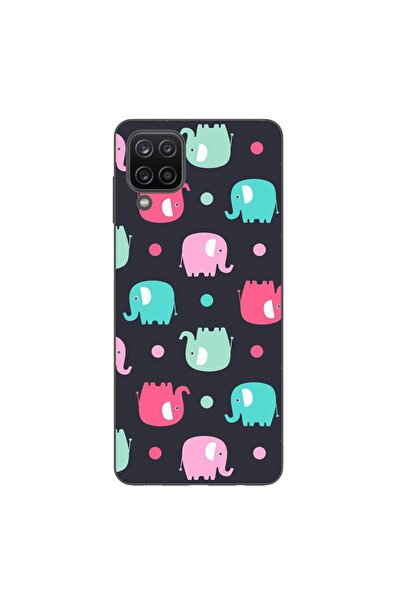 OEM Husa compatibila cu Samsung Galaxy A12 Silicon Gel Tpu Model Pattern Elefant