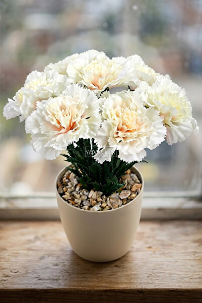 Yapay Çiçek Deposu Artificial Flower Aura Series Carnation Arrangement 25 cm ...