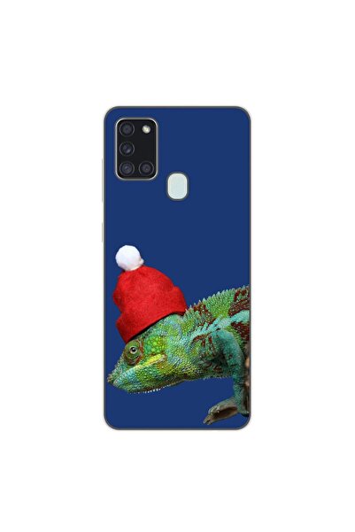 OEM Калъф, съвместим със Samsung Galaxy A21s, силиконов гел TPU, с десен Коле...