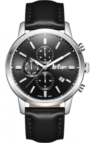 Lee Cooper Ceas de modă pentru bărbați LC08085.351 — negru