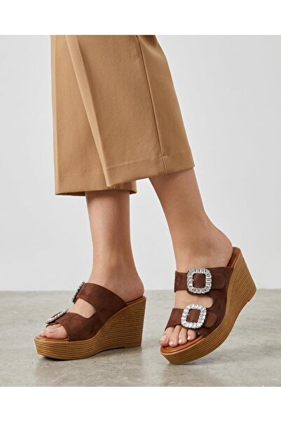 LEYDİ SHOES Sp-03 Women's Slippers with Buckle
