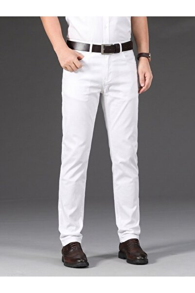 WKM Men's Regular Fit Relaxed Cut Non-Denim Jeans