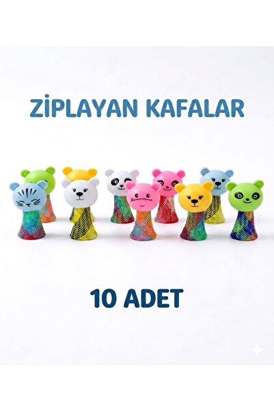 ni-ag Oyuncak Zıplayan Kafalar 10 Adet Çok Al Az Öde Karne Hediyesi Doğum Gün...