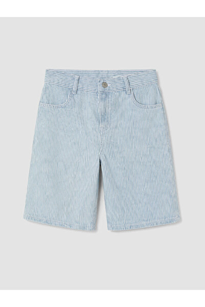 LC Waikiki Vizyon New Season Striped Boy's Jean Shorts