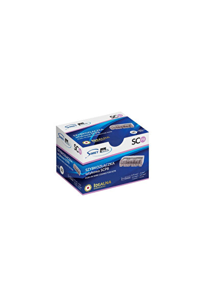 Simet Conector rapid IDEAL SCP8 tip plug-in pentru fire și multifire cu 8 pis...