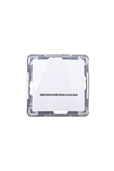 OSPEL Conector monopol IMPRESJA cu iluminare de fundal alb ŁP-1YS/m/00