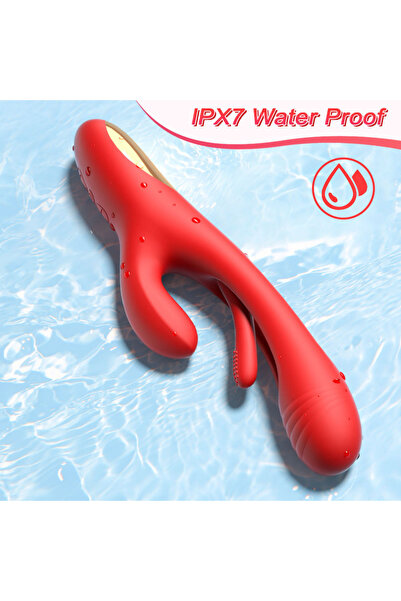 Byzon Premium Rabbit Vibratör | 21 Mod | Çift Uyarım ve Patting Hareketi | USB Şarjlı | IPX7 Suya Dayanıklı