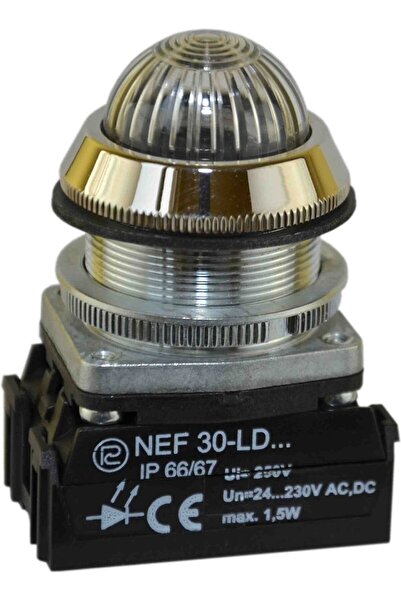 PROMET Lampă de semnalizare 30mm 24-230V AC/DC IP56 roșu-verde W0-LDU1-NEF30L...