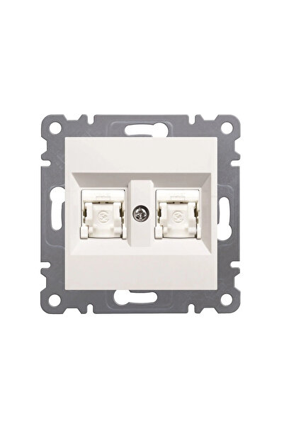 hager Lumina Priză computer dublă RJ45 cat.5e UTP negru WL2123