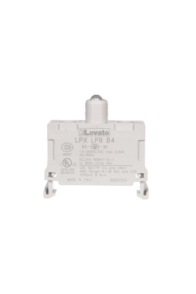 lovato Suport lampă LED roșu 12-30V AC/DC LPXLPBB4