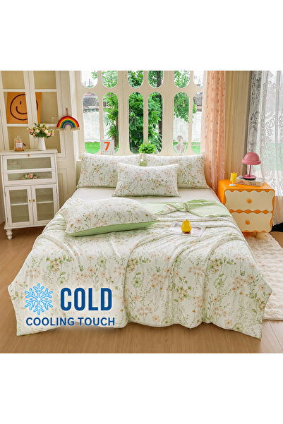 Lenjeria Pufoasa Pilotă de Vară Premium Cooling Touch 200x230 cm + 2 Fețe de ...