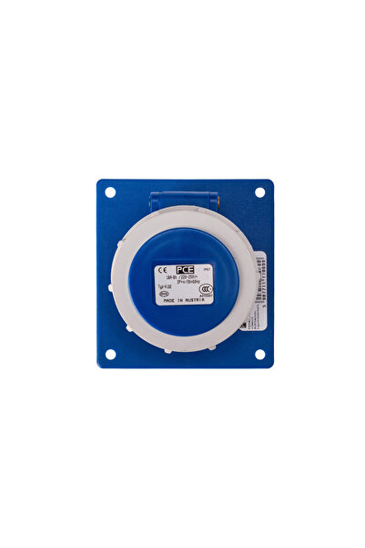 PCE Soclu panou unghiular 16A 3P 230V/80x97/ albastru IP67 POWER TWIST 4132-6