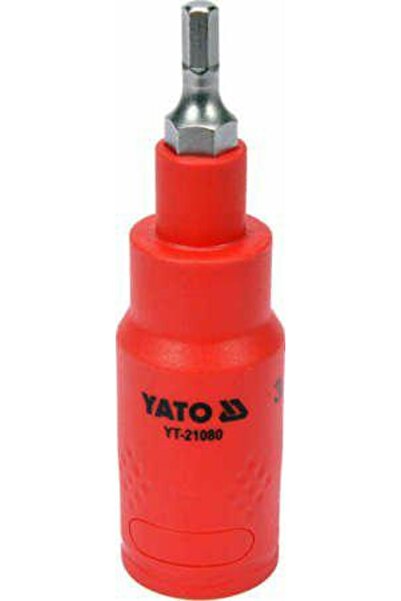 yato Bit hexagonal izolat 8x75 mm cu adaptor 3/8”