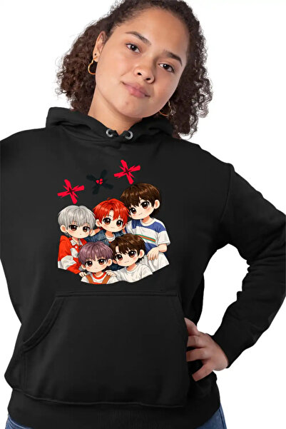 OEM Γυναικείο Φούτερ με κουκούλα Tomorrow X Together Kpop Merch