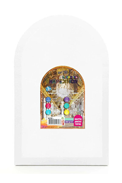 ACUTO Shape Edition Rustik Şekilli Tuval 50x35 cm