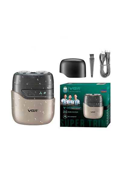 VGR Voyager VGR Ξυριστική Μηχανή με Διπλές Περιστρεφόμενες Κεφαλές, Επαναφορτ...