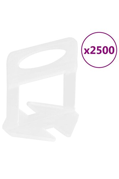 vidaxl Cleme de nivelare a plăcilor 2500 bucăți 1 mm