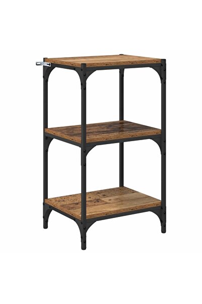 vidaxl Dulap pentru cărți Lemn vechi 40 x 33 x 70,5 cm