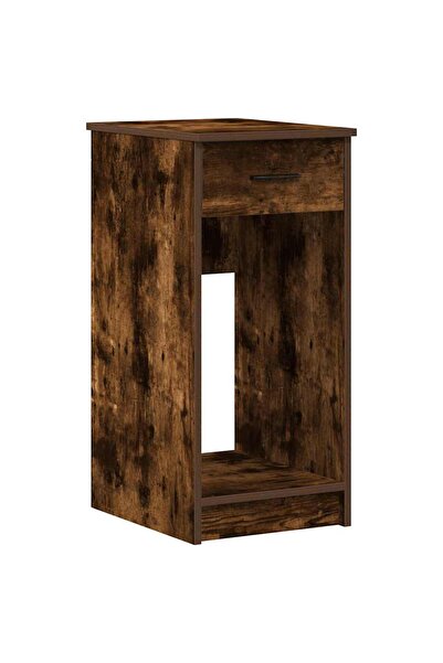 vidaxl Suport turn pentru computer cu sertar Stejar afumat 35x45x77 cm