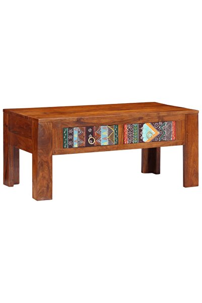vidaxl Măsuță de cafea, 90x50x40 cm, lemn masiv de acacia
