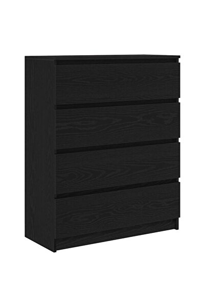 vidaxl Comodă din stejar negru 80 x 35 x 99 cm Lemn prelucrat