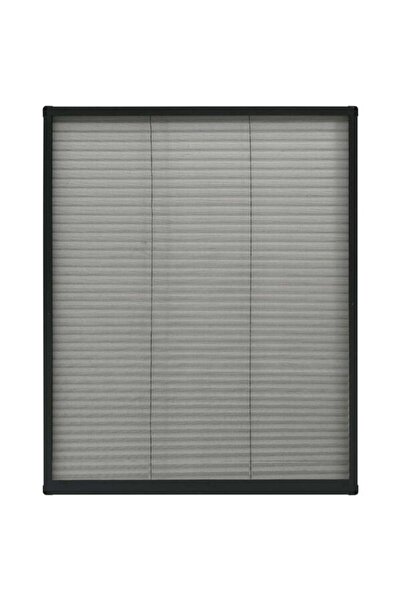 vidaxl Plasă de insecte pentru ferestre, antracit, 80 x 100 cm, aluminiu