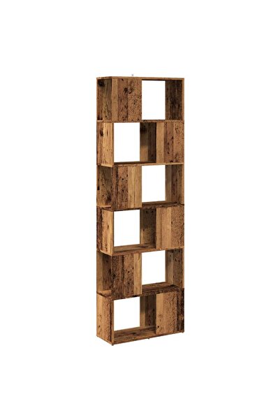 vidaxl Bibliotecă/Separator de cameră, Lemn vechi, 60x24x186 cm
