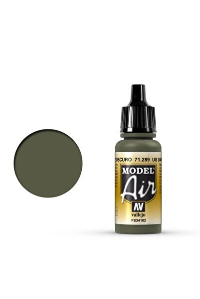 Vallejo 17ml Model Air - Αμερικανικό Σκούρο Πράσινο #   71289
