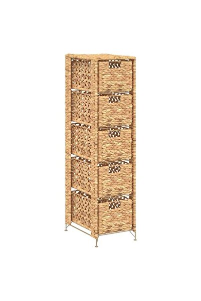 vidaxl Unitate de depozitare cu 5 coșuri 25,5 x 37 x 100 cm zambilă de apă