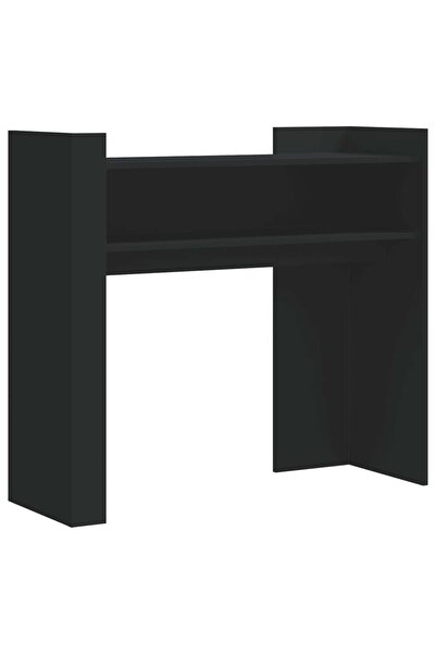 vidaxl Măsuță consolă, negru, 100x35x90 cm, lemn prelucrat