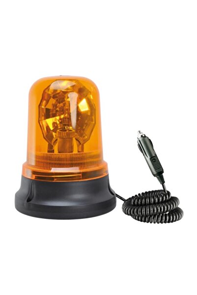 AUTOMAX Girofar auto 12V orange cu bec H1 si fixare magnetica, 20x10/15.5cm