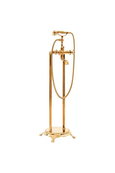 vidaxl Baterie de cadă independentă, auriu, 99,5 cm, oțel inoxidabil