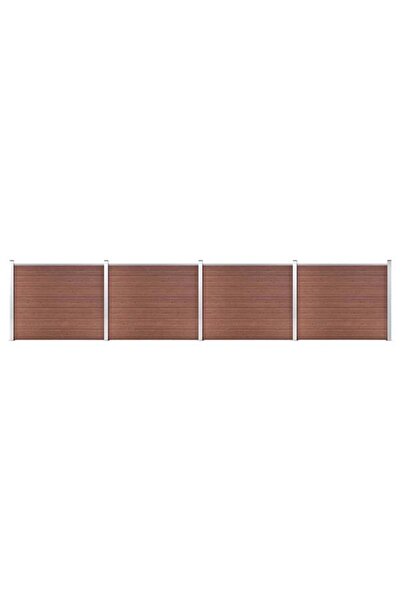 vidaxl Set panouri gard, 699 x 146 cm, Maro, WPC