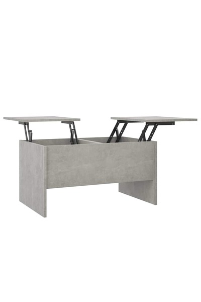 vidaxl Măsuță de cafea, gri beton, 80x50x42,5 cm, lemn prelucrat