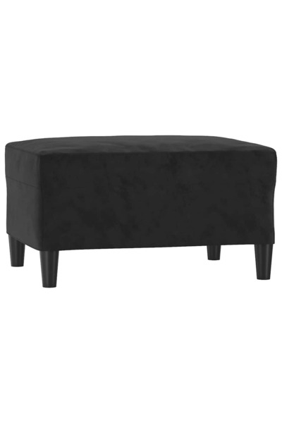 vidaxl Taburet, negru, 70x55x41 cm, catifea
