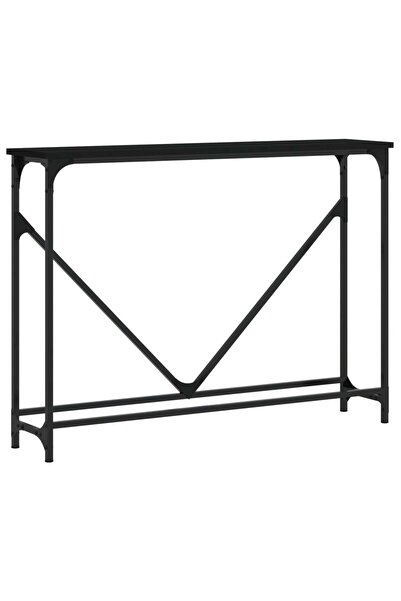 vidaxl Măsuță consolă, negru, 102x22,5x75 cm, lemn compozit