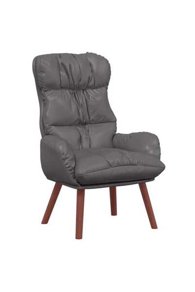 vidaxl fotoliu Gri 69 x 74 x 93 cm Piele artificiala