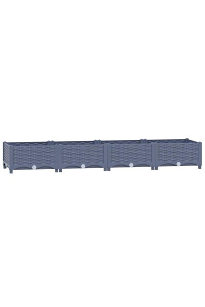 vidaxl Strat înălțat, 160 x 40 x 23 cm, polipropilenă