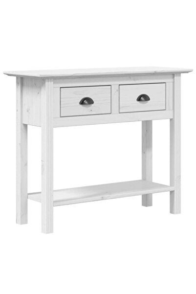 vidaxl Măsuță consolă "BODO", alb, 91x35x74 cm, lemn masiv de pin