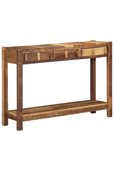 vidaxl Masă de consolă Maro 107 x 33 x 76 cm Lemn recuperat masiv