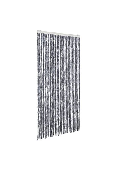 vidaxl Perdea anti-insecte, argintie, 118 x 220 cm, șenilă