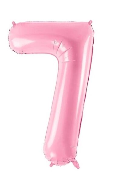 genaja Balon din Folie Metalizată, Model Cifra 7, Tematică Aniversare, 40 cm,...