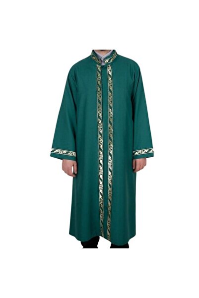 CAMİMARKET Imam's Robe with Sleeves in Green Color
