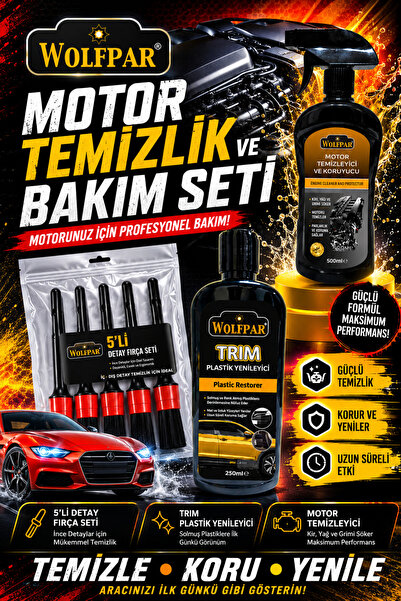 WOLFPAR Motor Temizlik ve Bakım Seti