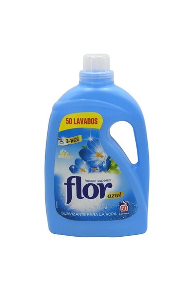 Flor Омекотител за тъкани, Флор, 2 л, Син, 50 изпирания