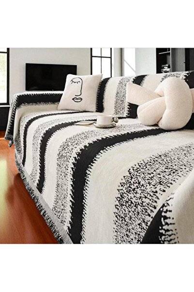 Linea Home ΡΙΧΤΑΡΙ ΣΕΝΙΛ ΣΕΤ 3ΤΜΧ BENGAL ΜΑΥΡΟ ΤΕΜΑΧΙΩΝ 180Χ160+180Χ240+180Χ3...