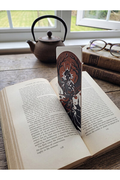 3D Layshop علامة كتاب ثلاثية الأبعاد بتصميم الساموراي - إكسسوار قراءة بتصميم ...