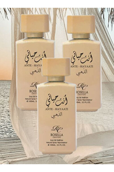 ROSELLA 3 Pieces Ante Hayaati Golden Perfume 100ML