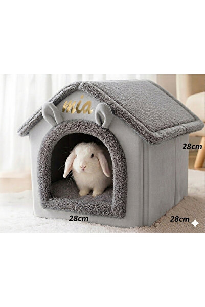 doyapet tavşan ginepig sincap evi yatağı yuvası 28*28cm